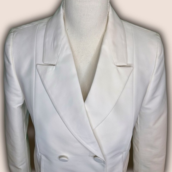 Ports 1961 Ivory Paneled Double-Breasted Blazer French Size 40 = US Size 8 - Picture 12 of 16